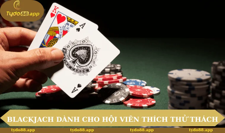 Game bài TYDO88 2 Blackjack dành cho hội viên thích thử thách