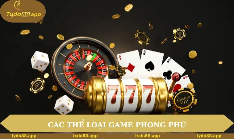Các thể loại game phong phú