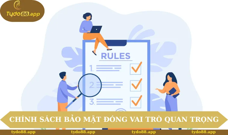 Quy định chính sách bảo mật TYDO88 đóng vai trò quan trọng tại nhà cái